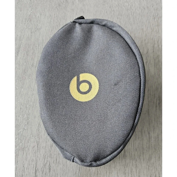 Beats By Dre Black Gold Inside Pocket Beats Headphone Soft Replacement Bag - Picture 1 of 5